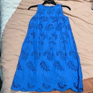 Super cute blue lace dress Ann Taylor